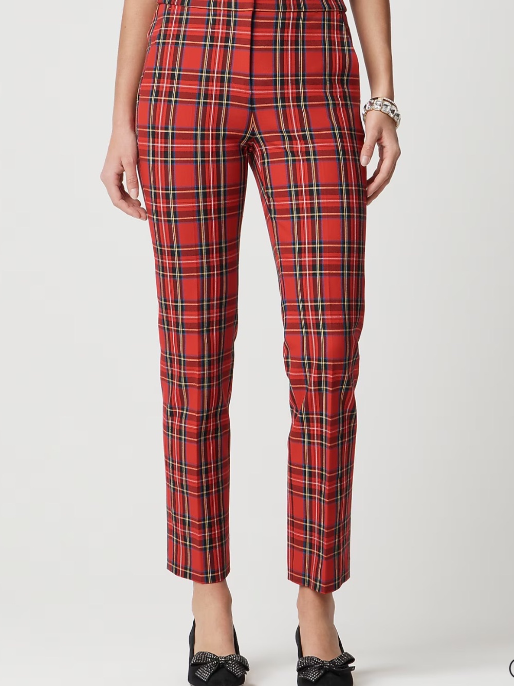 J. Crew kate Red check pants